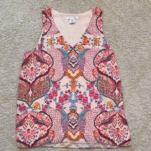 Tabitha Webb Paisley Floral Sleeveless Tank – Size Medium
